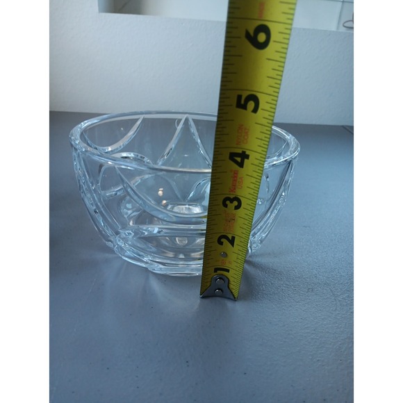 2 Lauren Ralph Lauren ROYALTON Crystal Glass Bowl 6" Set Candy‎ Nut Heavy Luxury - Picture 8 of 9
